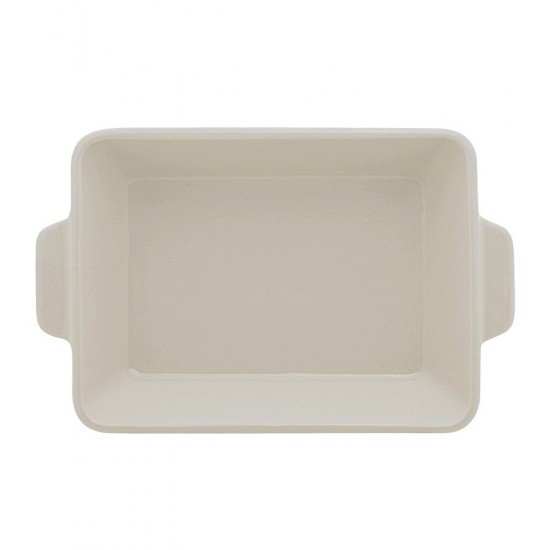 Refratário 29x16,5x5cm Porcelana Com Alça Basic Branco